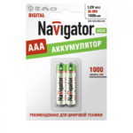 Аккумулятор Navigator AAA мизинчиковый LR03 1,2 В 1000 мАч (2 шт.)