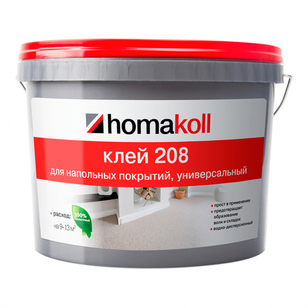 Клей для гибких напольных покрытий Homa Homakoll 208 4 кг