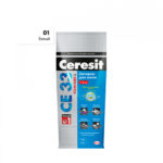 Затирка цементная Ceresit CE 33 01 белая 2 кг